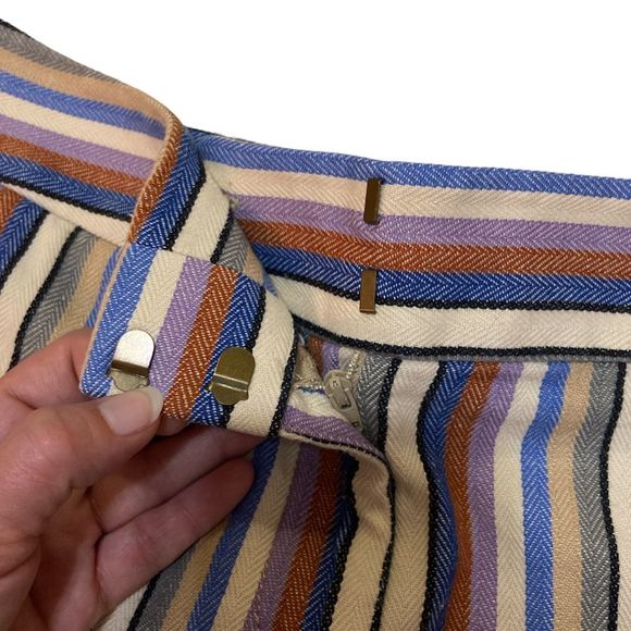 LOFT The Riviera Linen Blend Striped Shorts - Picture 4 of 9